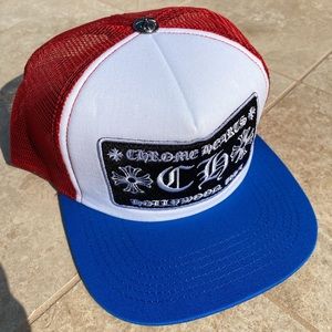 Chrome Hearts Hollywood USA Red Trucker Hat